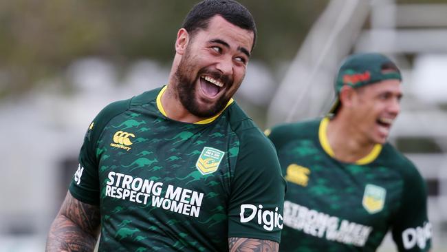 Smith played down Andrew Fifita’s Tonga switch. Picture: Stewart McLean