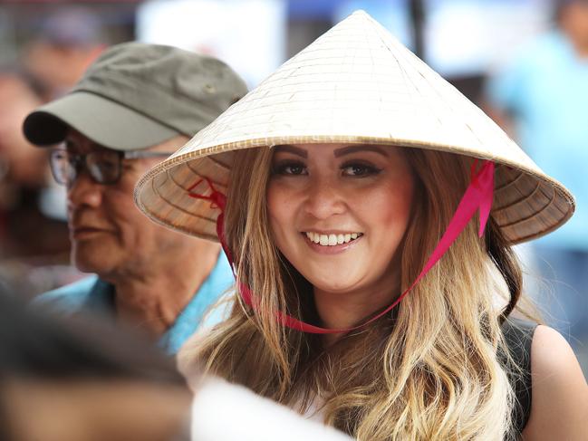 Miss Kelly local schoolteacher enjoying the day at the Moon Festival, CBD in Cabramatta, in 2017. Picture: Carmela Roche.