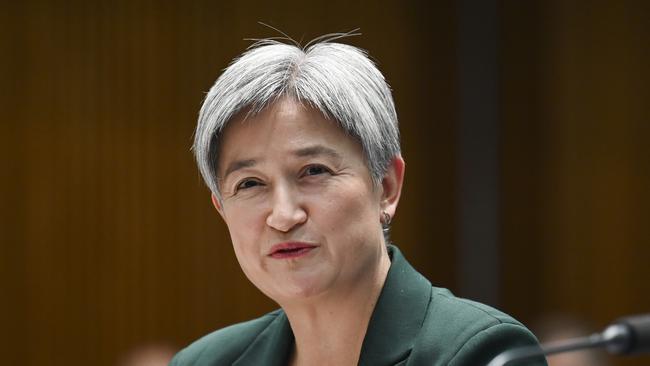 Foreign Affairs Minister Penny Wong is in the hot seat at Senate estimates on Thursday. Picture: NCA NewsWire / Martin Ollman