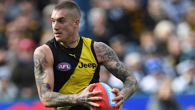 Dustin Martin will decide his future at the end of the season. Picture: AAP