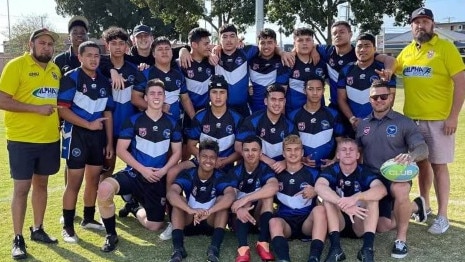 The all-conquering Goodna Black under-15 rugby league side.