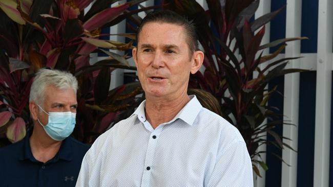 Labor candidate for Herbert John Ring on a visit to the Northern Beaches Superclinic with Anthony Albanese. Picture: Caitlan Charles