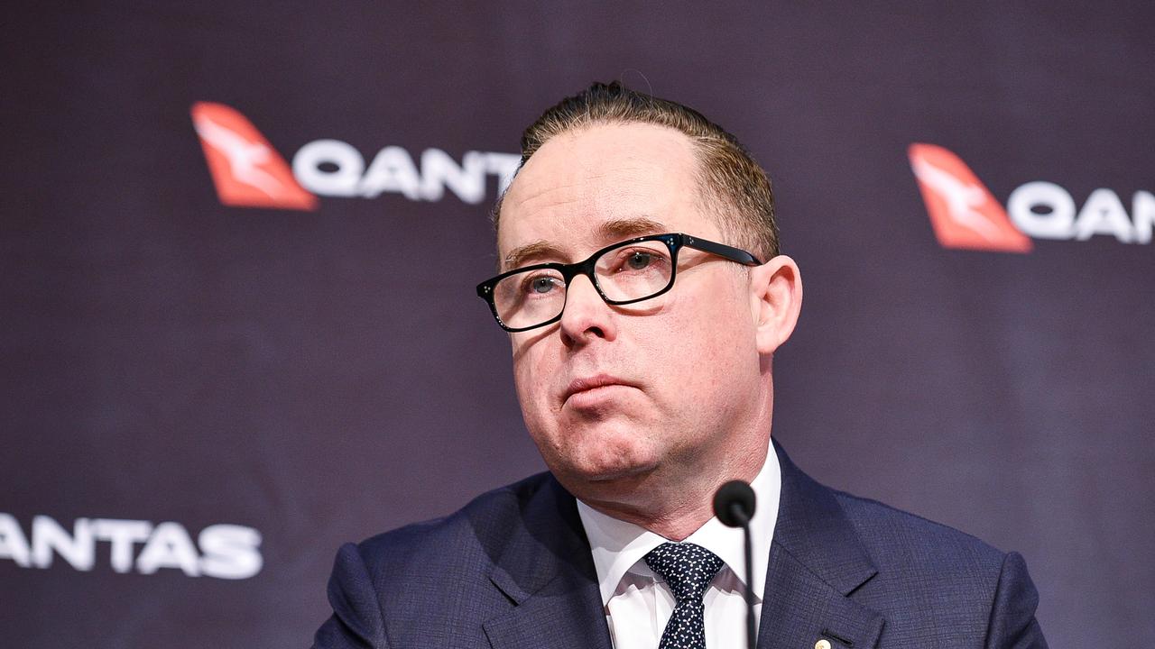 Qantas chief executive Alan Joyce said nobody has an issue with the Victorian or international borders remaining closed. Picture: NCA NewsWire/Flavio Brancaleone