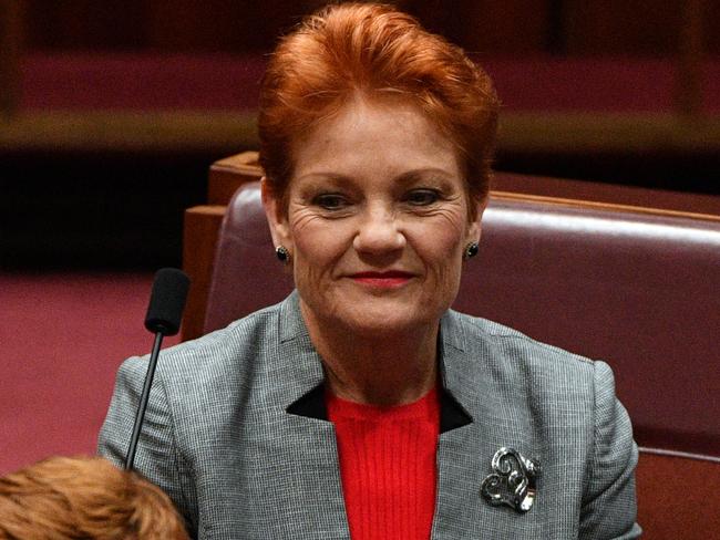 One Nation leader Senator Pauline Hanson. Picture: AAP Image/Mick Tsikas