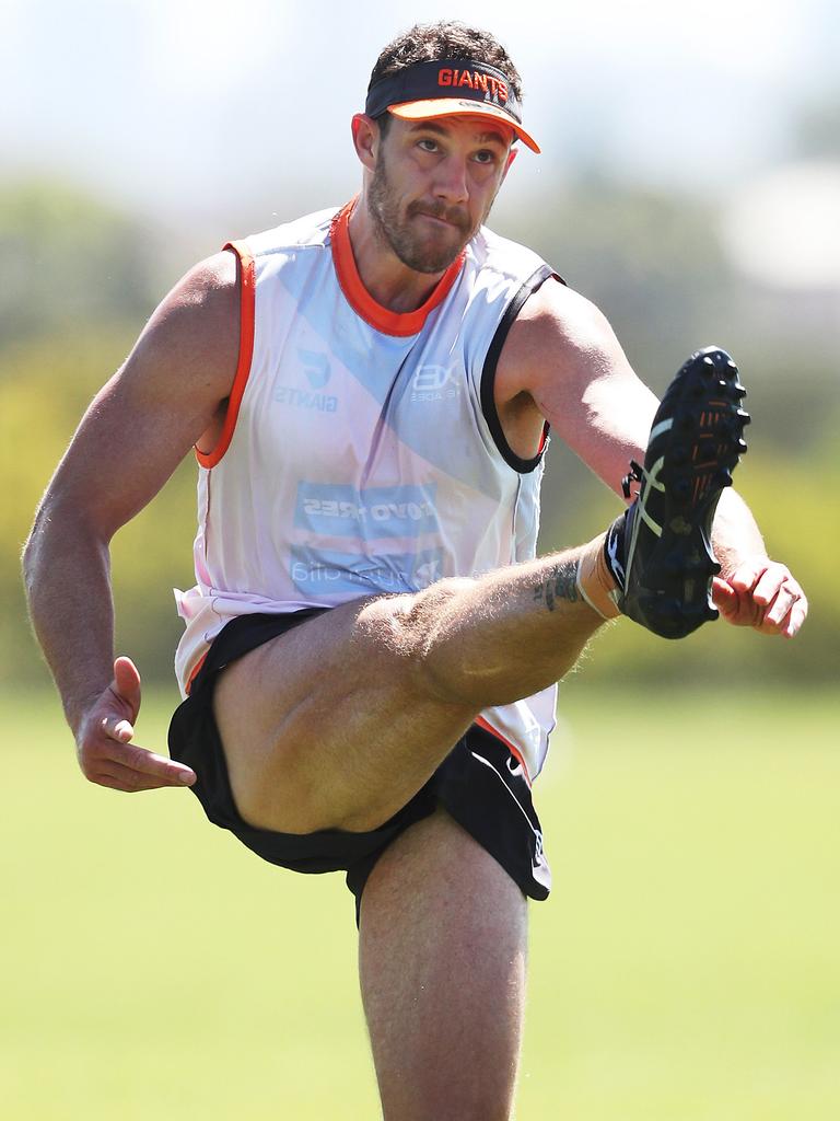 Shane Mumford back training with GWS. Picture: Phil Hillyard