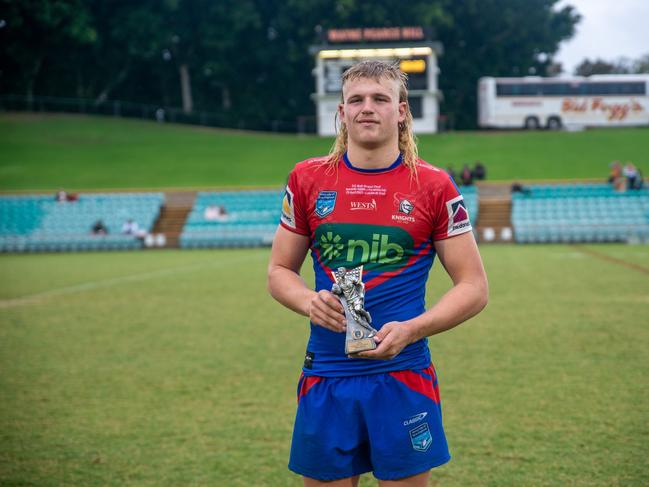 Newcastle Knights SG Ball captain Myles Martin. Picture: Thomas Lisson