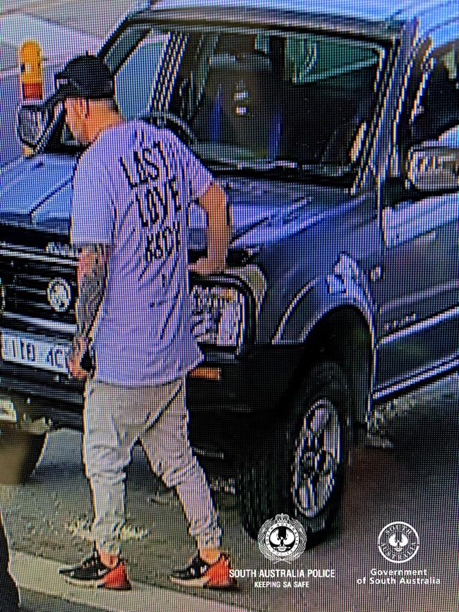 One of the men sought by police after the illegal border crossing. Picture: SAPOL