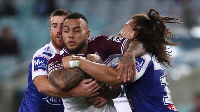 Warriors recruit Addin Fonua-Blake will come up against the Sea Eagles in round five. Picture: Cameron Spencer/Getty