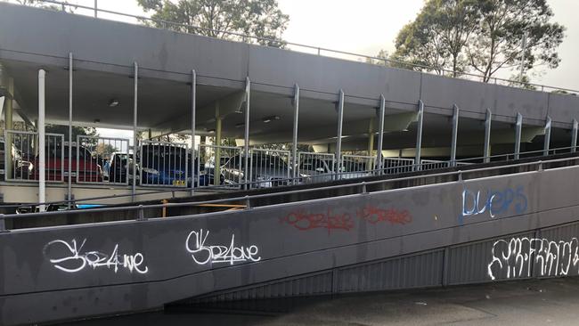 The current car park at the front of the Forestway Shopping Centre in Frenchs Forest. Picture: Supplied