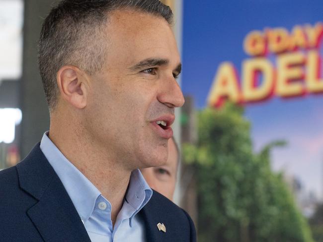 Premier Peter Malinauskas at Adelaide Airport, departing on a visit to SIngapore, China and Hong Kong. 14th September 2023 Picture: Brett Hartwig