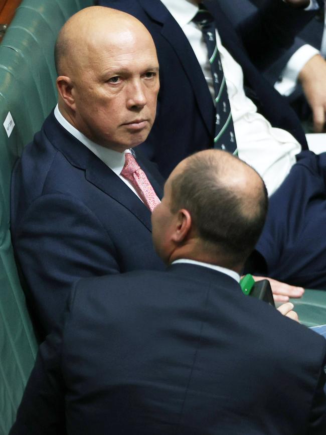 Peter Dutton could use his new position to position himself as a future leadership alternative to Josh Frydenberg, writes Peter van Onselen. Picture: NCA NewsWire / Gary Ramage