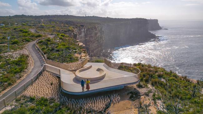 North Head Viewing Platforms were designed by CHROFI and Bangawarra in collaboration with National Parks and Wildlife Service. Picture: Clinton Weaver