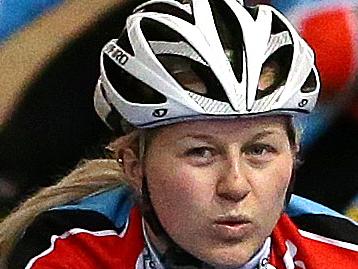 CYCLING - Track cyclists in various locations. Stephanie Morton warming down at the Superdrome. Photo Sarah Reed.