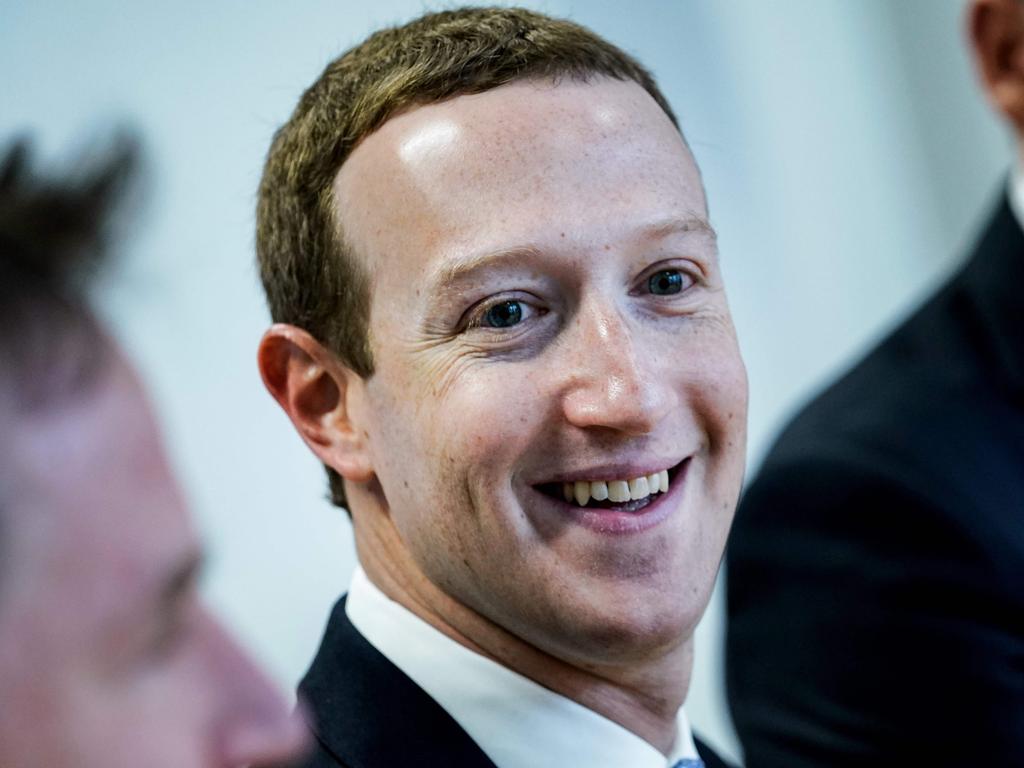 Mark Zuckerberg held recent talks with Treasurer Josh Frydenberg. Picture: AFP