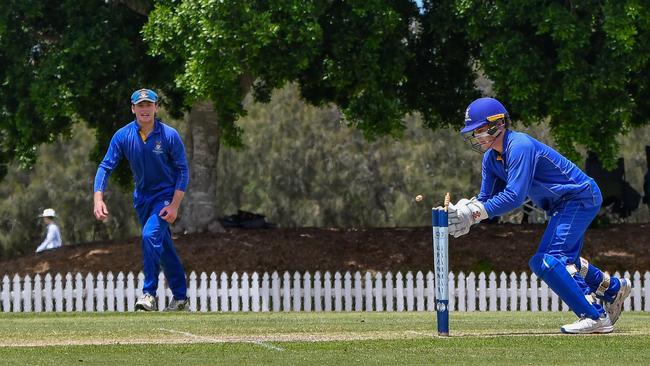 The glove work of Churchie keeper Alex Walduck at the weekend.