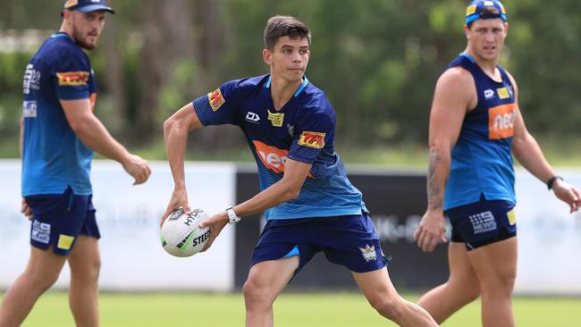 Jayden Campbell always wanted to follow in his dad’s footsteps and play in the NRL. Picture: Adam Head