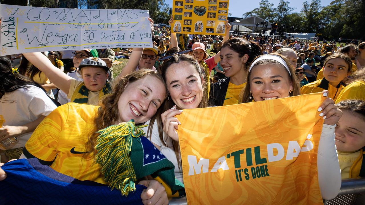 Matildas fans have come out in force in 2023. Picture Lachie Millard