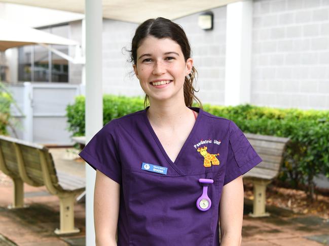 Nursing graduate Shania Duffy at the Rockhampton Hospital