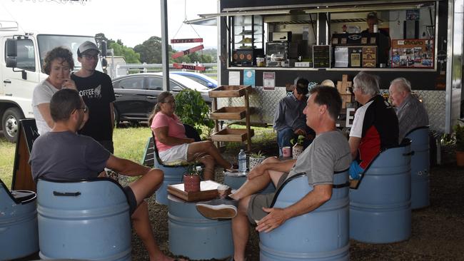 Most of the unique furniture and decorations at the Claus Rd shop were built by Josh and his friends, family, and support workers. Picture: Jessica Baker