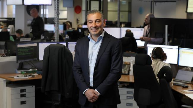 Qantas Integrated Operations Centre head Daniel Dihen. Picture: Jane Dempster
