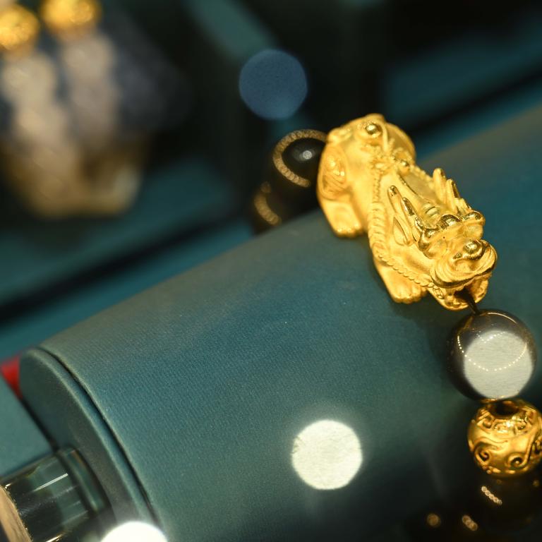 Tradition gold jewellery from China. Picture: Getty