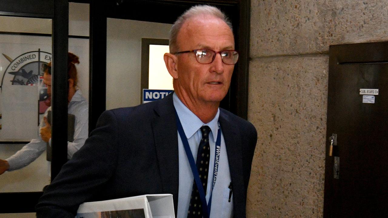 Townsville City Council’s interim CEO Joe McCabe attends a recent ordinary council meeting, which marked the returned of absent Mayor Troy Thompson. Picture: Evan Morgan