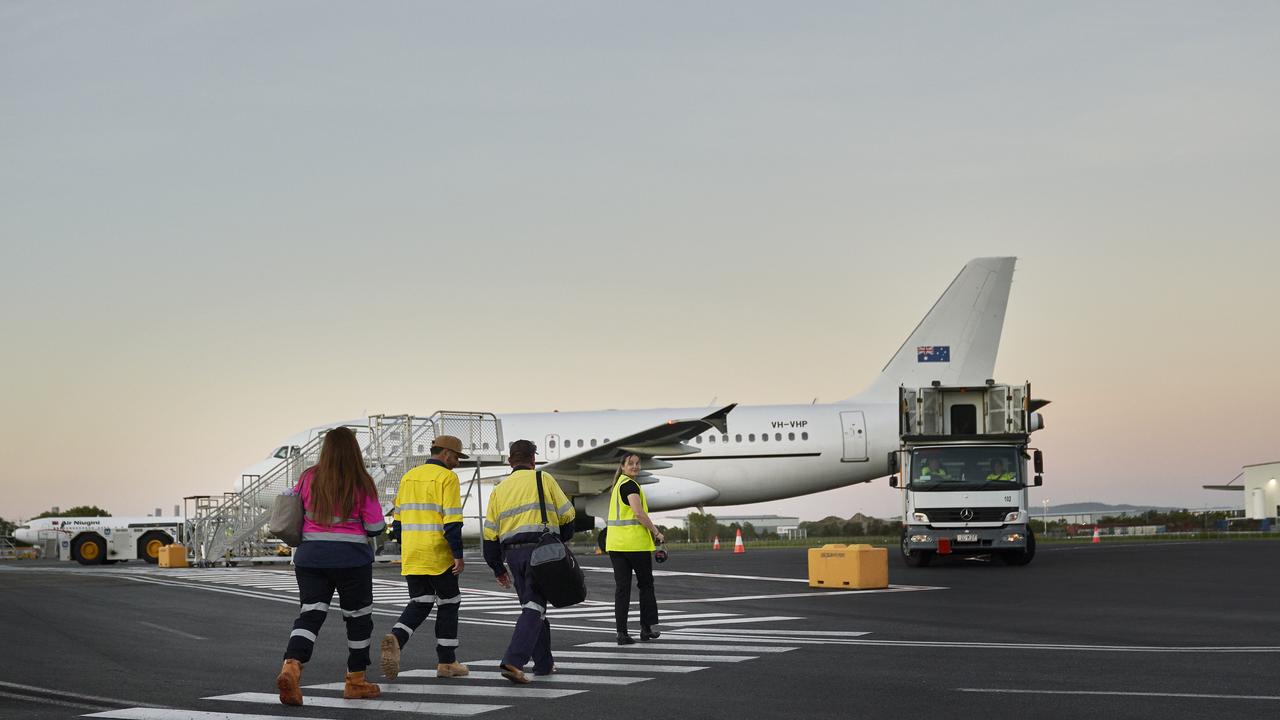 The company’s flights to the remote Pilbara region hold 110 people. Picture: MinRes