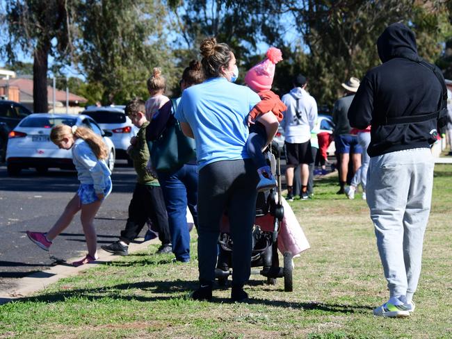 Residents have come forward for testing in Dubbo, which is now the centre of a Covid-19 outbreak. Picture: Belinda Soole / Getty Images