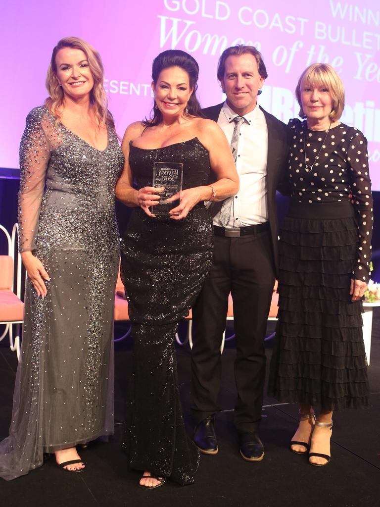 Gold Coast Bulletin general manager Belinda Dawes, overall winner and 'Entrepreneurs' winner Cherie Uzan and Gold Coast Bulletin editor Ryan Keen at the Gold Coast Bulletin Women of the Year awards by Harvey Norman at Star Gold Coast. Picture: Richard Gosling