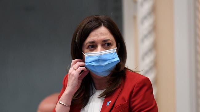 Ms Palaszczuk said Queenslanders “should feel vindicated” that the federal government was now in step with her concerns over the vulnerability of young children to the coronavirus. Picture: NCA NewsWire / Dan Peled