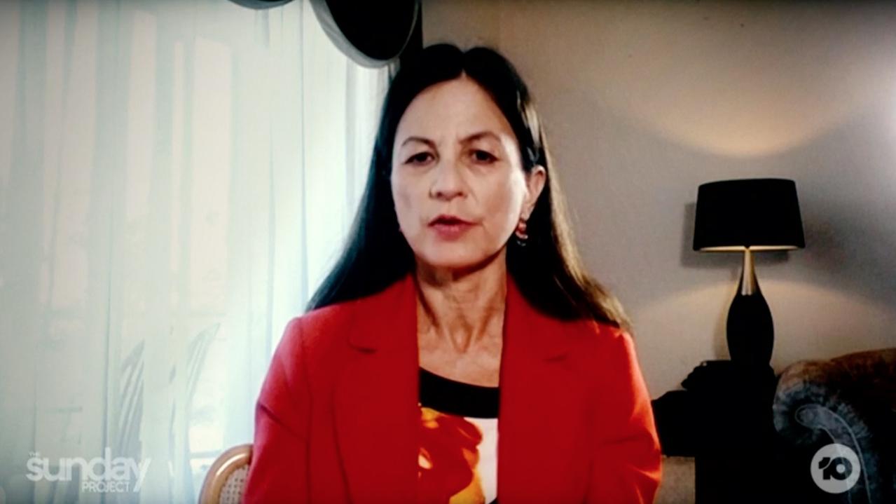 Dr Julie Manasseh talks to The Sunday Project. Picture: Network 10