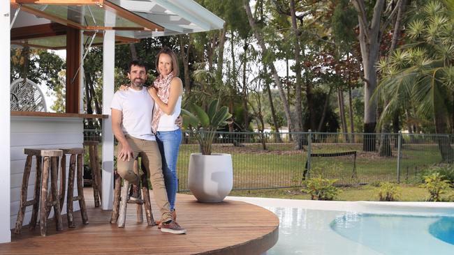 Nathan Verri, pictured with wife and business partner Julie, is developing a series of luxury apartments at Port Douglas and Palm Cove. He wants to see incentives for developers to build economical housing for workers. Picture: Brendan Radke