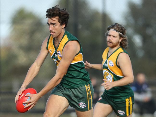 Jack Tessari in action for Wyndhamvale in the WRFL. Picture: Local Legends Photography