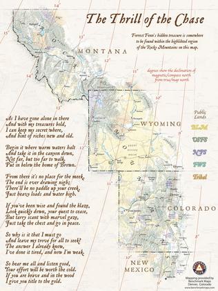 Benchmark Maps/Courtesy of Forrest Fenn"