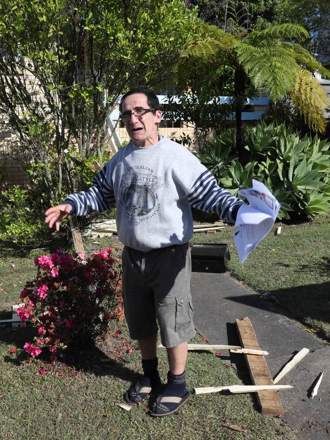 John Gomez outside his Appleby Rd, Stafford, home which was the scene of a horror fatal crash. Picture: Annette Dew