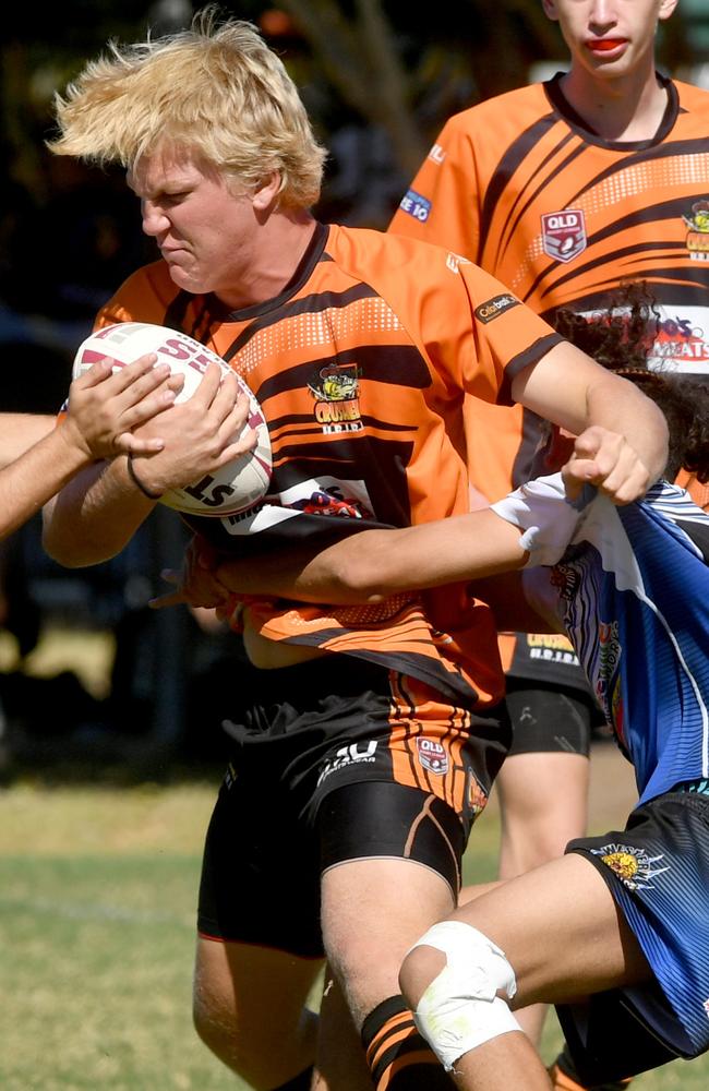 Michael Morgan Cup at Junior rugby League Grounds. Herbert river against Western Lions. Herbert's Bradley Kondisenko. Picture: Evan Morgan