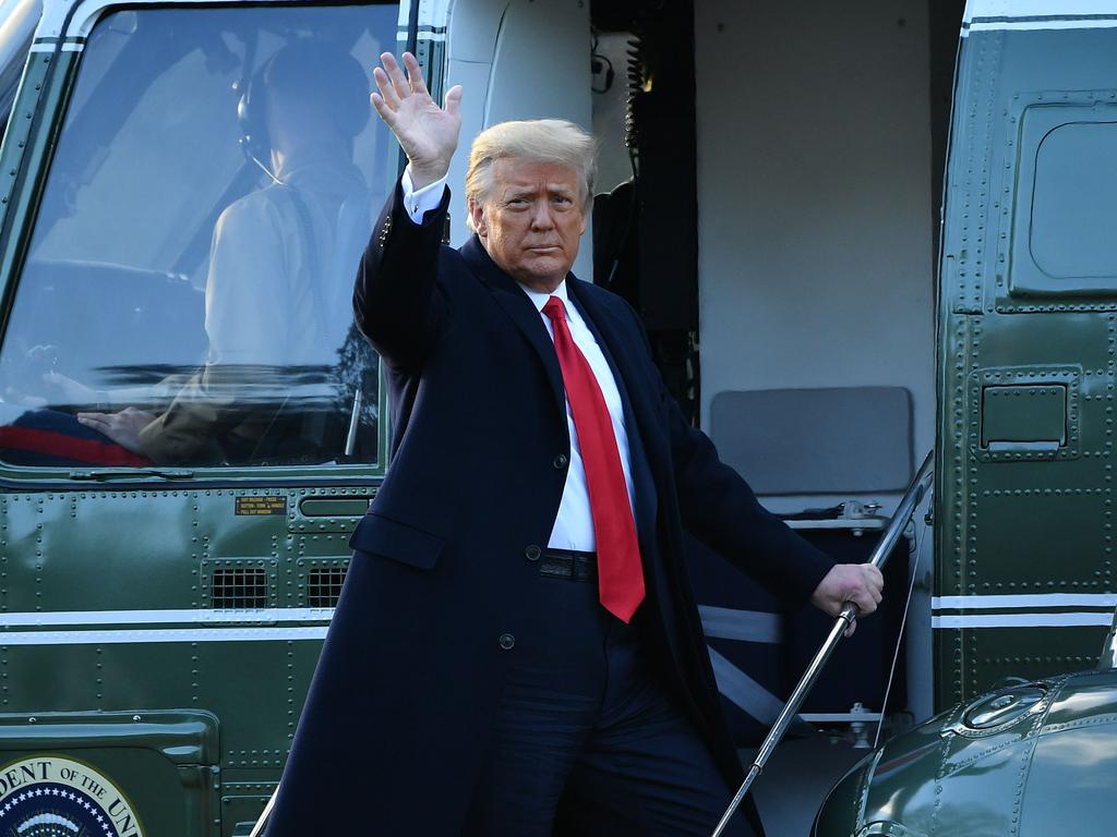 But Former US President Donald Trump headed back to his Mar-a-Lago golf club residence in Palm Beach, Florida. Picture: AFP