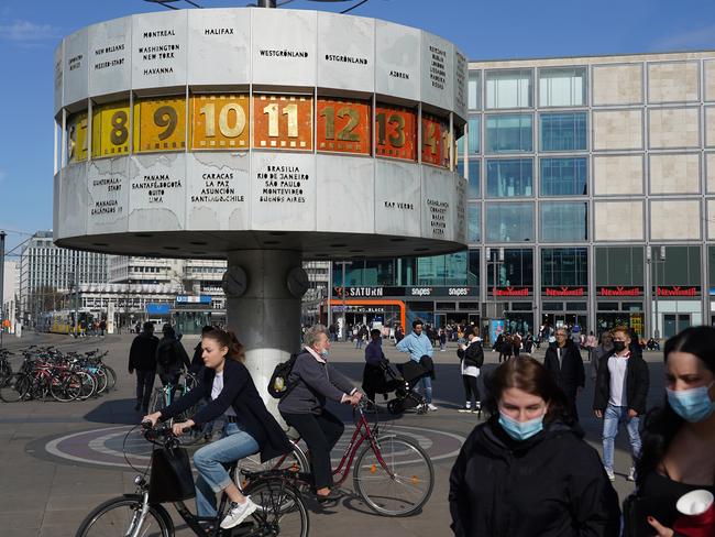 Germany is in the midst of its third coronavirus wave that has been brought on by the spread of the B117 variant. Picture: Getty Images