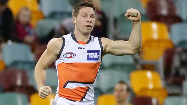 Toby Greene has proved himself as a high-half-forward this year. Picture: Peter Wallis