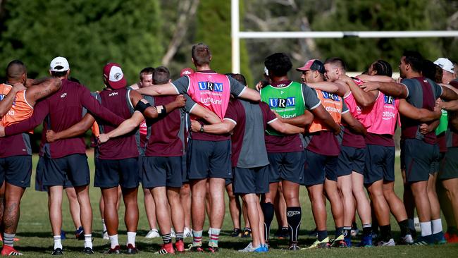 Manly will aim to pull together on Friday night. Pic: Toby Zerna