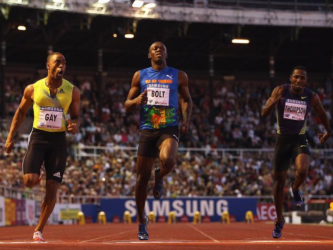 Bolt broke his winning streak at the 2010 Diamond League in Stockholm, where he lost to Tyson Gay in the 100m finals. This was Bolt’s second career loss, showing the world he was not invincible. Picture: Getty