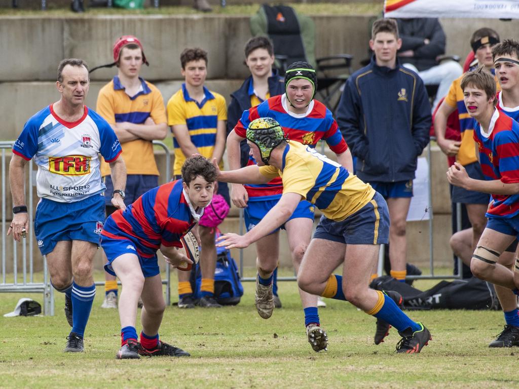 15As Downlands vs TGS. O'Callaghan Cup day at Downlands College. Saturday, August 6, 2022. Picture: Nev Madsen.