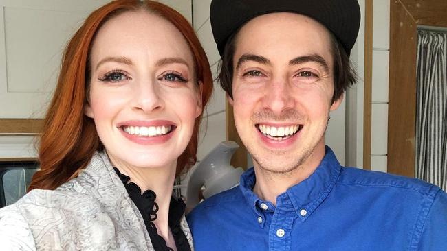 Emma Watkins with her fiancé Oliver Brian in November (Picture: Supplied)