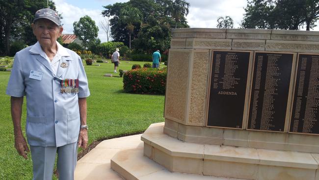 Maxwell Murphy at the Adelaide War Memorial Cemetery in February 2014 — nine months before his death. Picture: Supplied