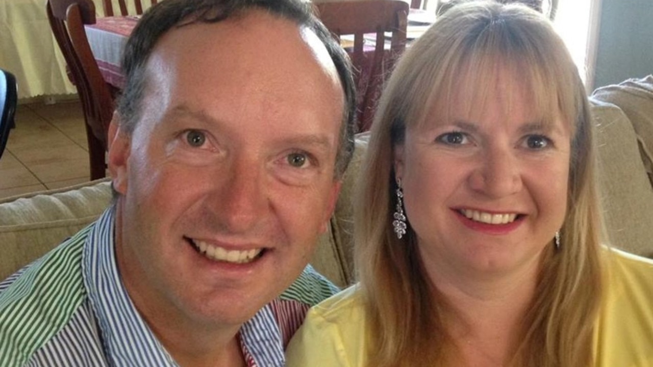 Walcha sheep grazier Mathew Dunbar with partner Natasha Beth Darcy, who has been charged with his murder.