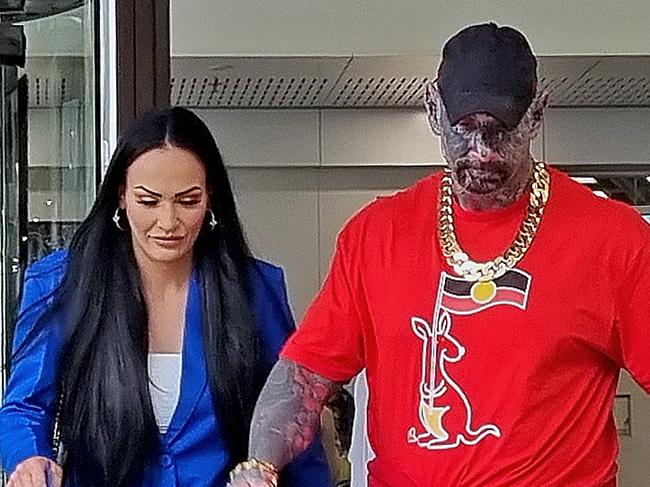 PERTH, AUSTRALIA - NewsWire Photos 08 JUNE, 2023: Hells Angels bikie member Dayne Brajkovich outside Perth Magistrates Court for his hearing. Picture: NCA NewsWire / Anthony Anderson