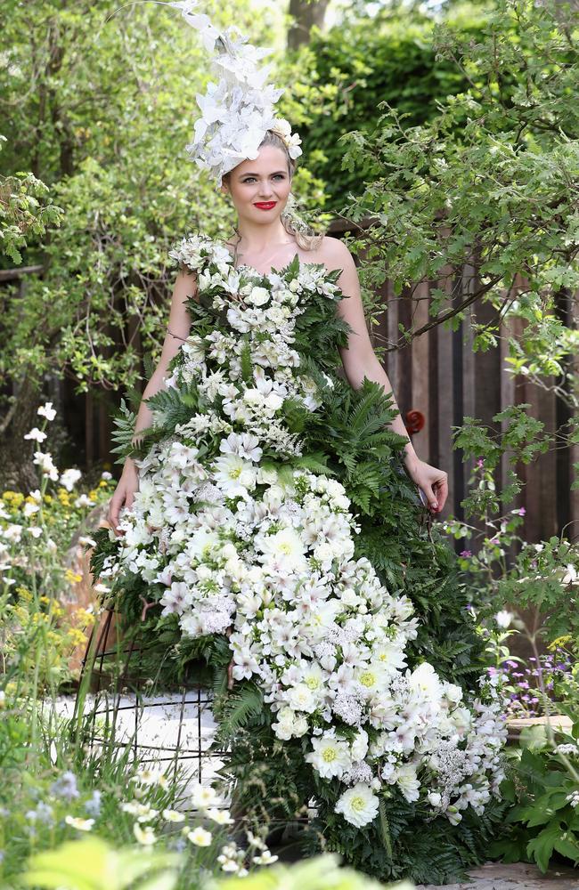 The show features innovative designs from floral-wear to gardens controlled by a phone app. Picture: Chris Jackson/Getty Images