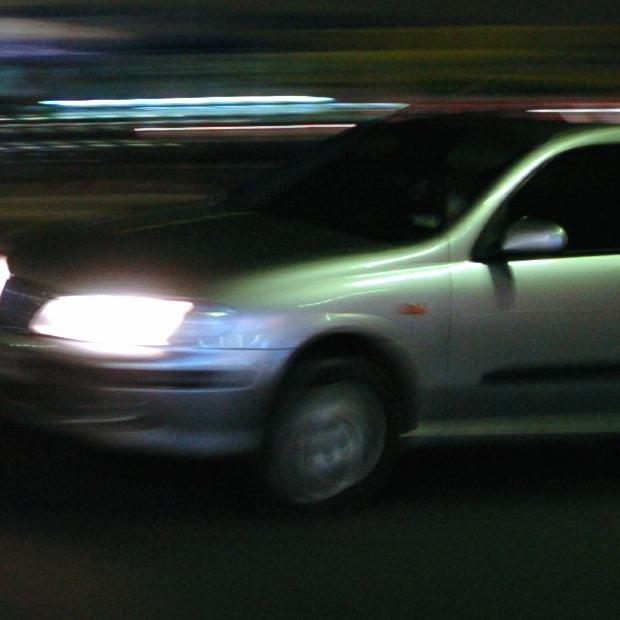 Hoons speeding in a car. Photo: Cade Mooney / Sunshine Coast Daily