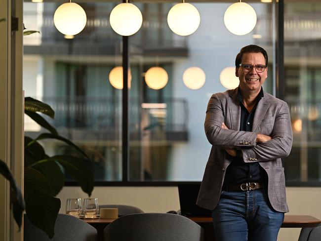 4/5/2024: De Luca Corp managing director Nic De Luca in his office in Milton, Brisbane. pic: Lyndon Mechielsen/Courier Mail