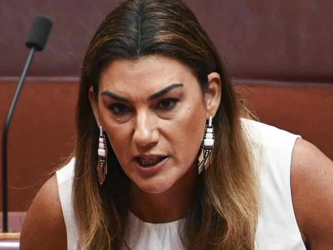 CANBERRA, AUSTRALIA, NewsWire Photos. FEBRUARY 28, 2024: Senator Lidia Thorpe in the Senate at Parliament House in Canberra. Picture: NCA NewsWire / Martin Ollman